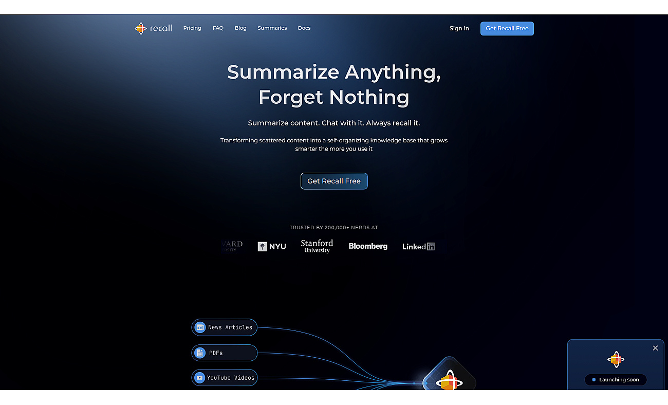 Recall screenshot