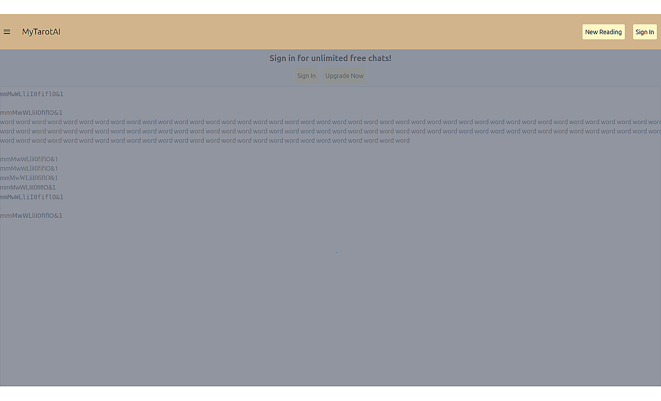 MyTarotAI screenshot