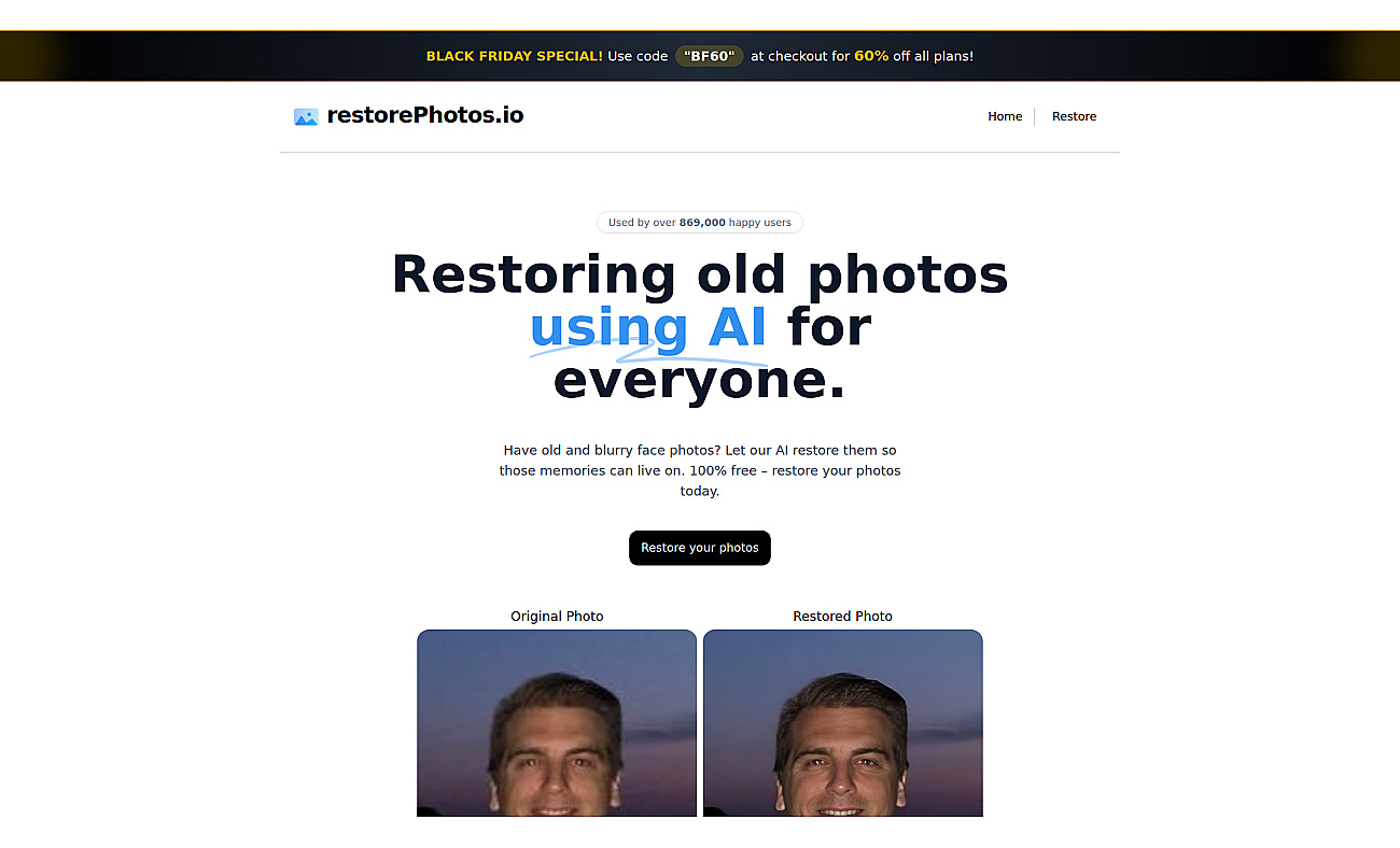 RestorePhotos screenshot