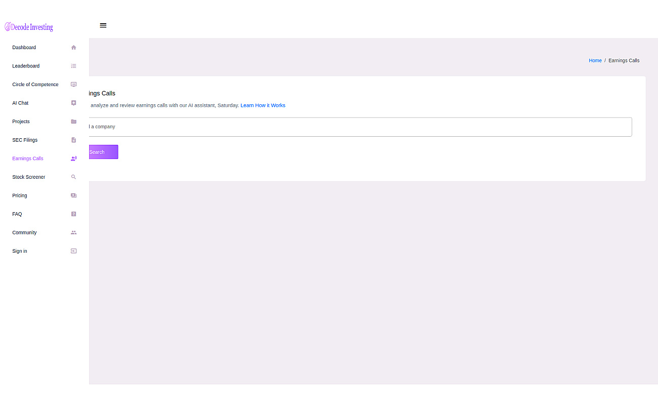 Decode Investing screenshot