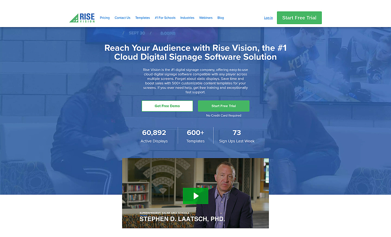 Rise Vision screenshot
