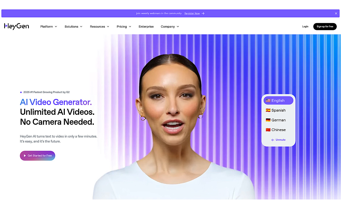 HeyGen screenshot