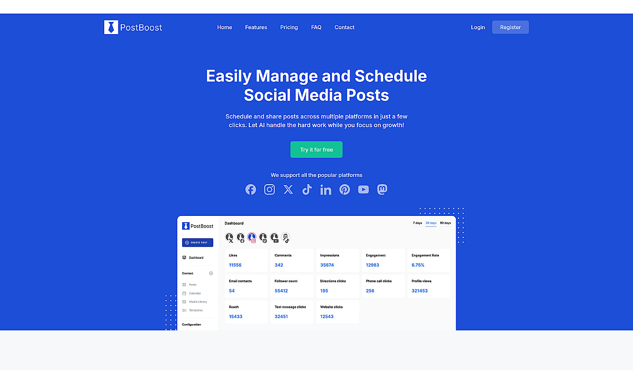 PostBoost screenshot