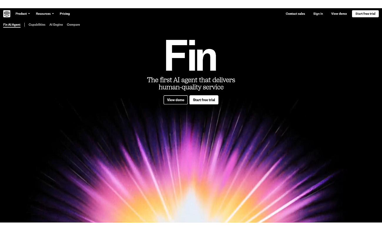 Fin AI bot screenshot