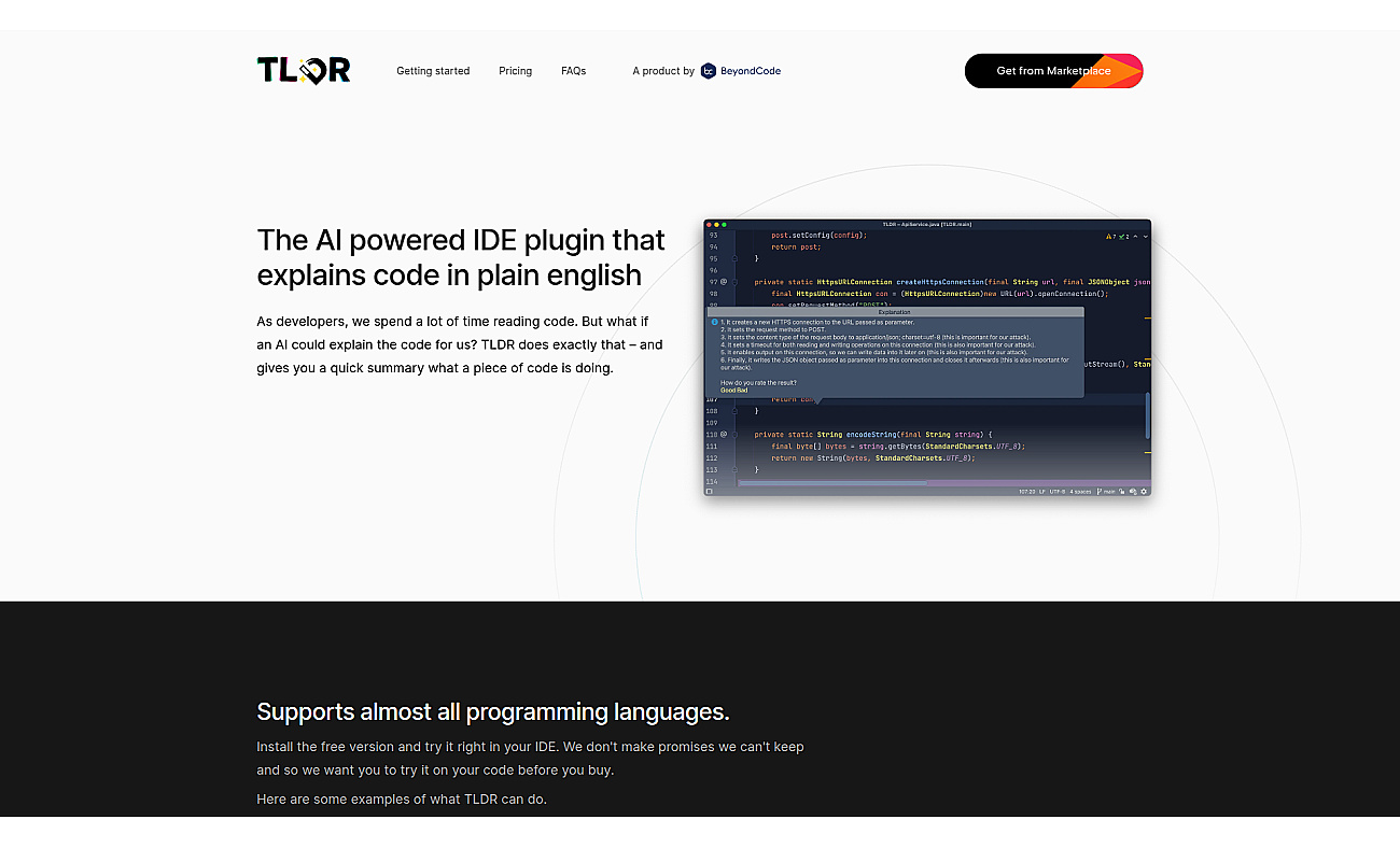 TLDR screenshot