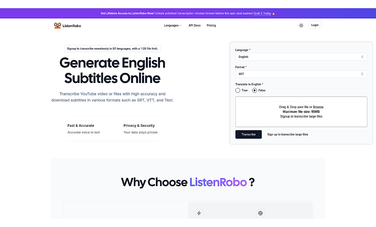 ListenRobo screenshot