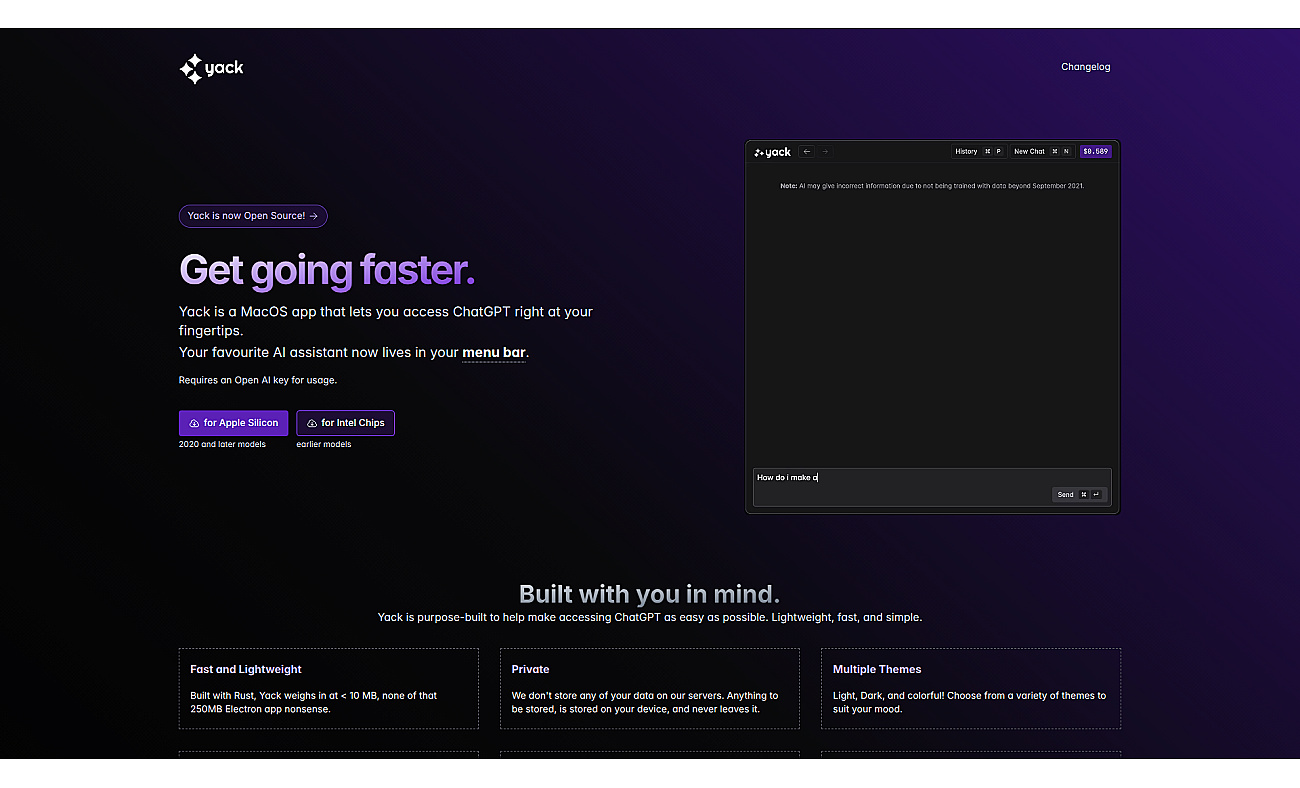 Yack screenshot