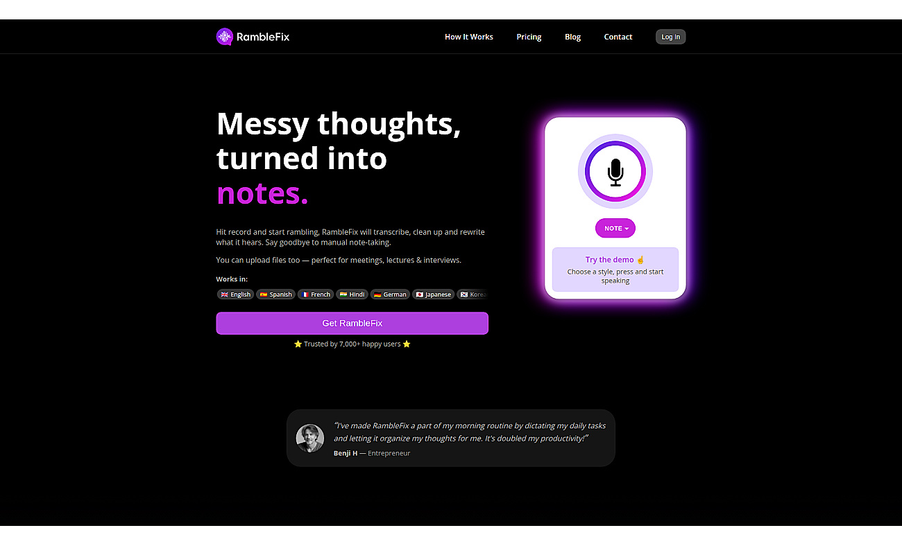 RambleFix screenshot