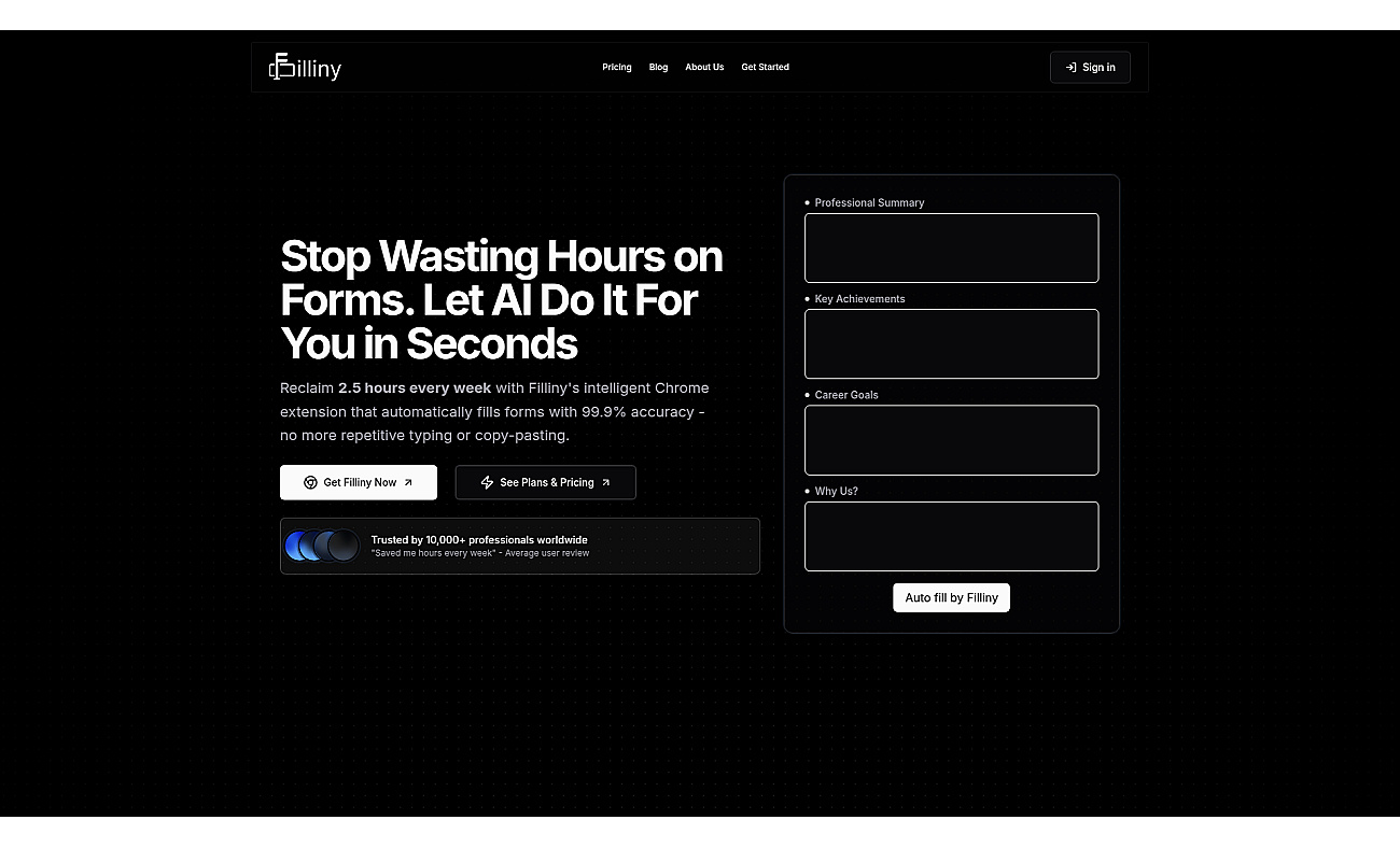 Filliny screenshot