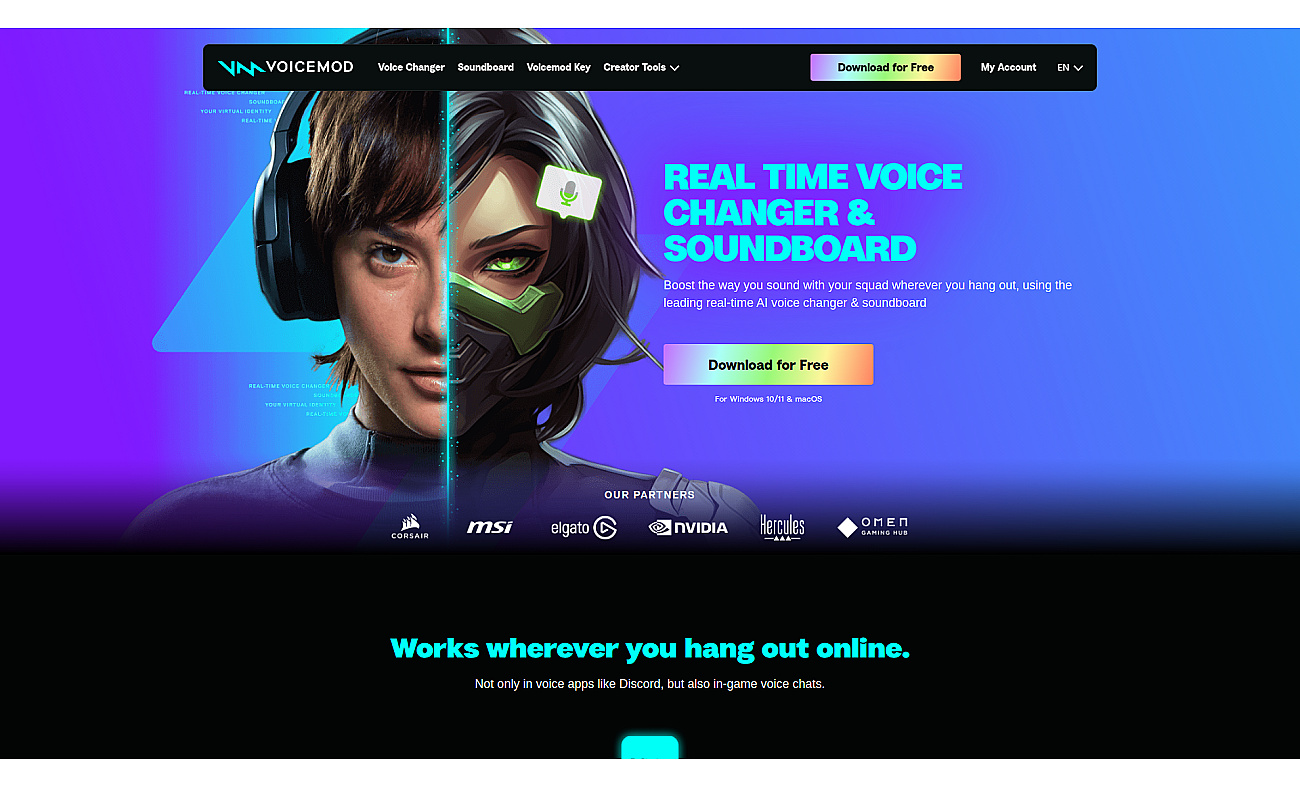 VOICEMOD screenshot