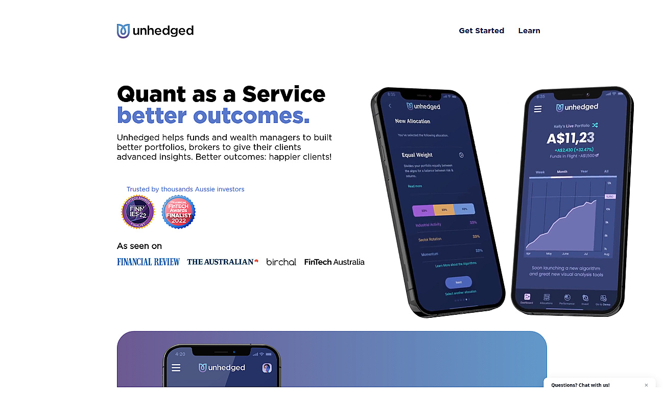 Unhedged screenshot