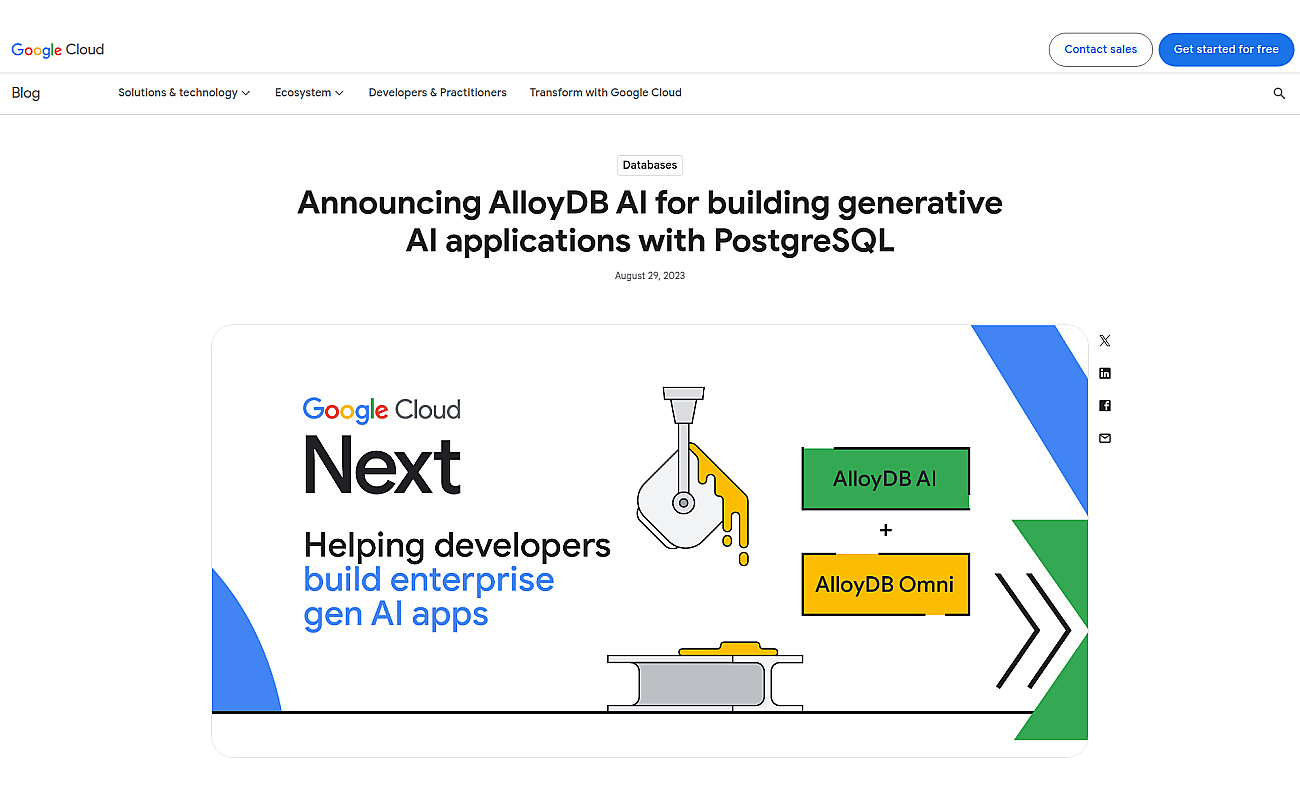 AlloyDB screenshot