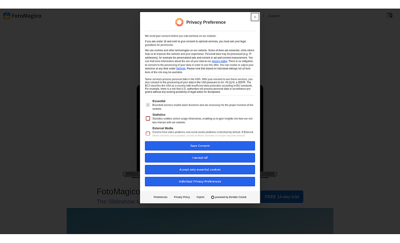 FotoMorph screenshot