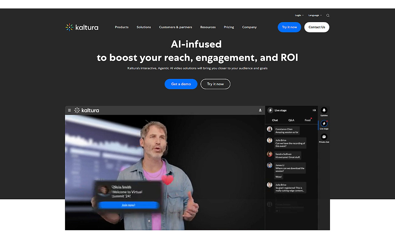 Kaltura screenshot