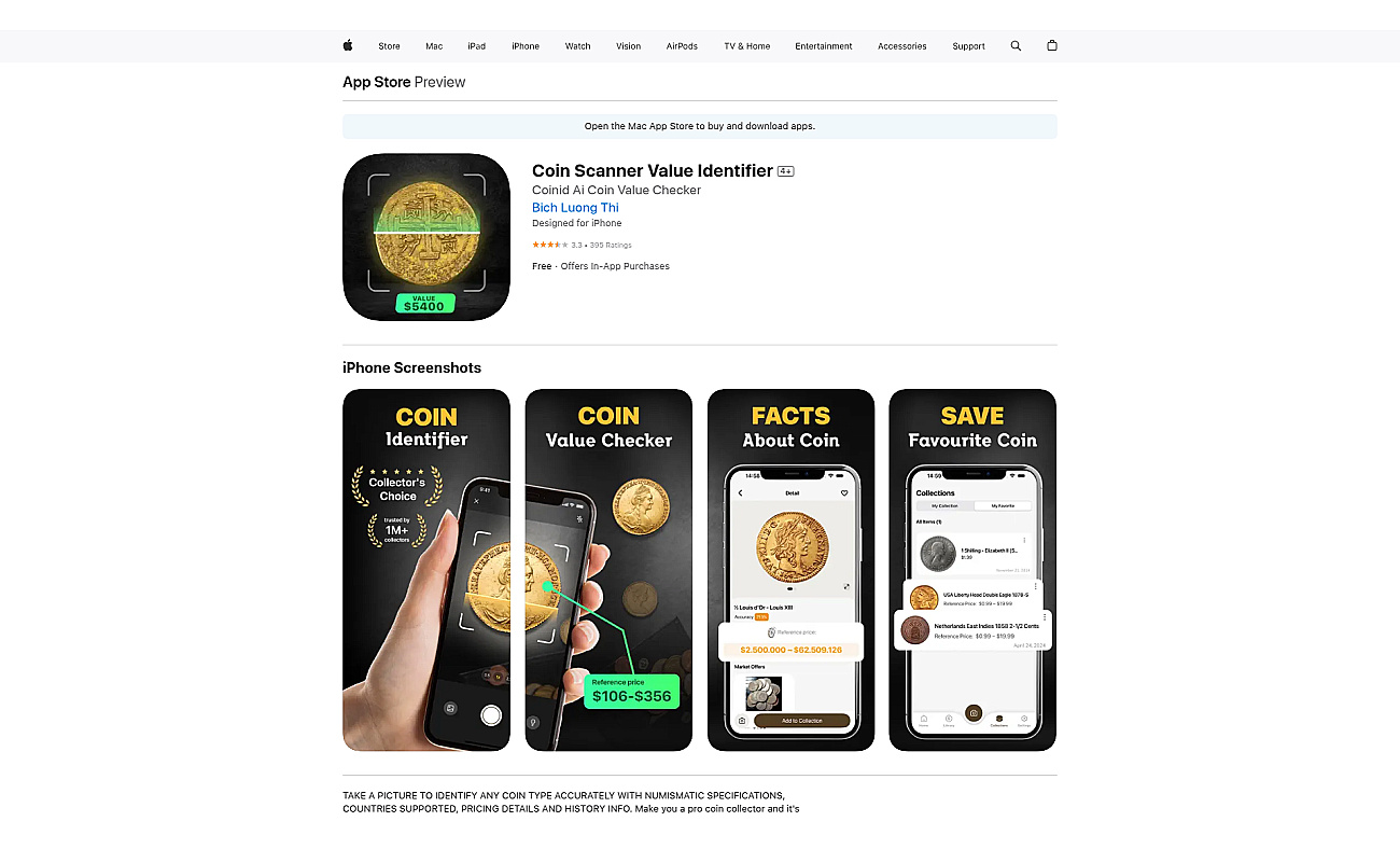 Coin Identifier Coin Snap screenshot