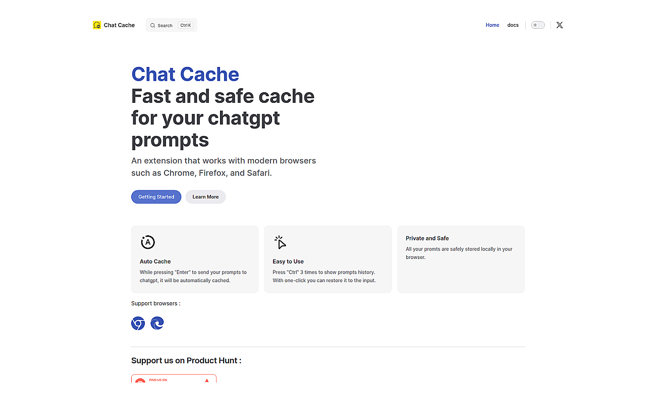 Chat Cache screenshot
