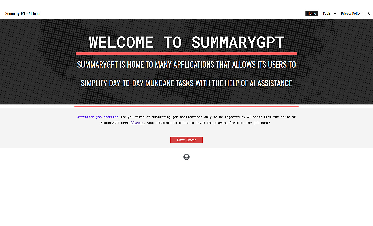 SummaryGPT screenshot