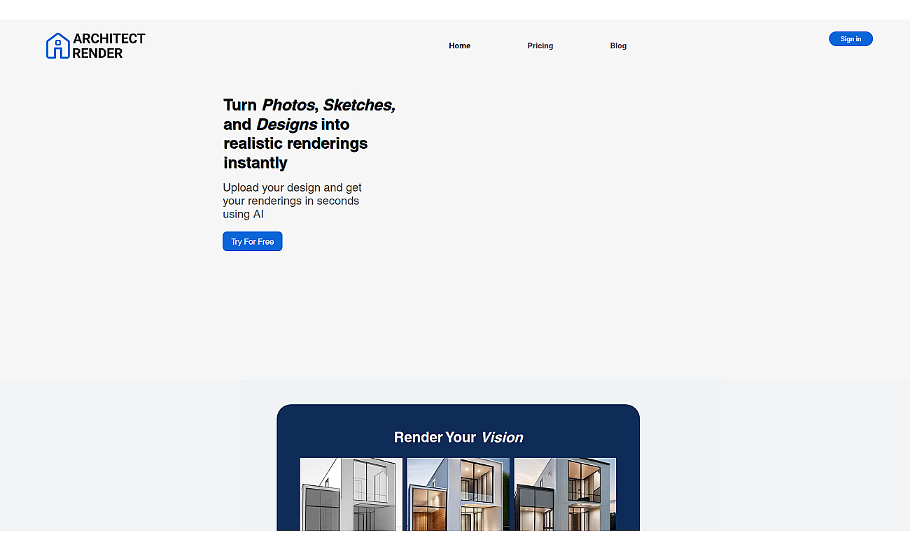 Architectrender screenshot