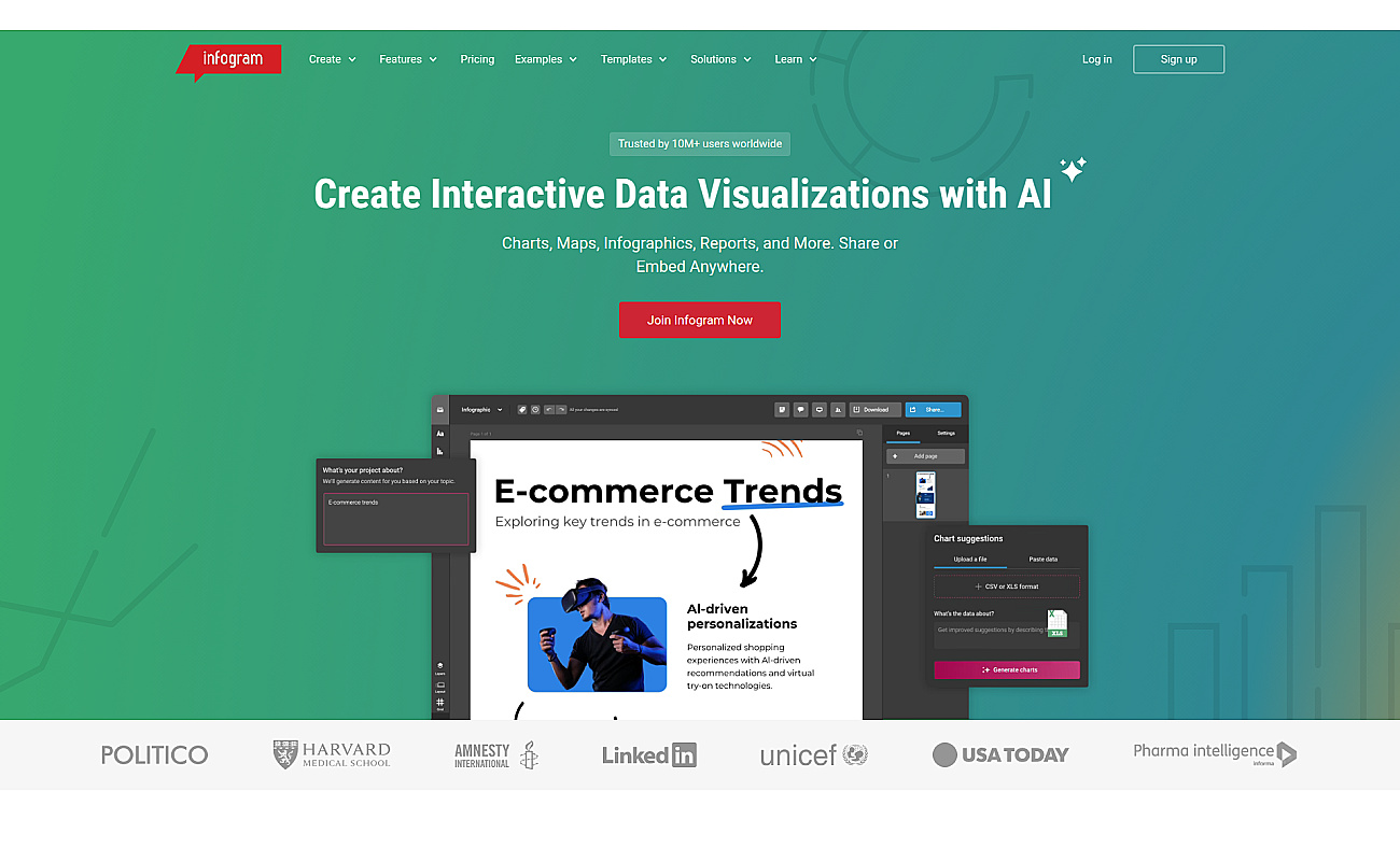 Infogram screenshot