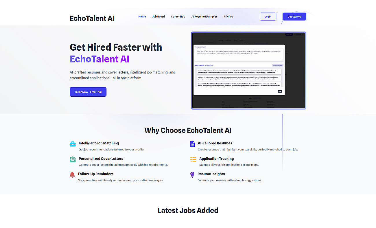 Echotalent screenshot