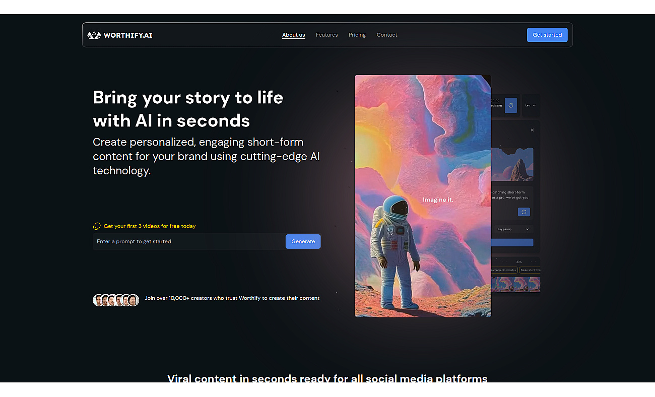 Worthify screenshot