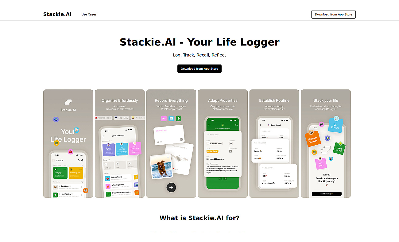 Stackie.AI screenshot