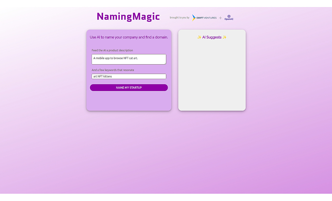 Naming Magic screenshot