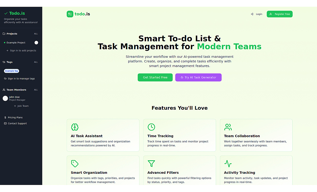 ToDo.is screenshot