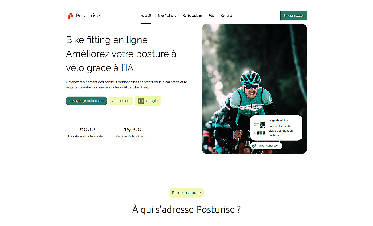 Posturise screenshot