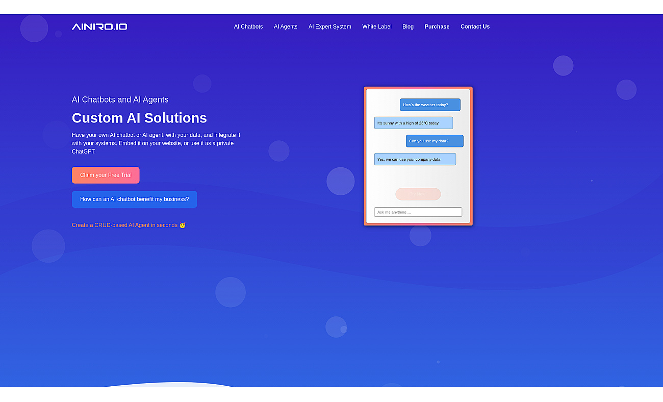 AINIRO screenshot