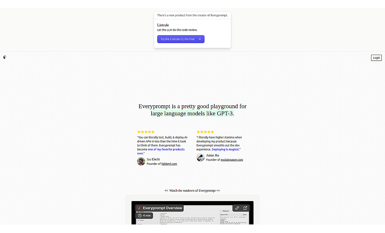 Everyprompt screenshot