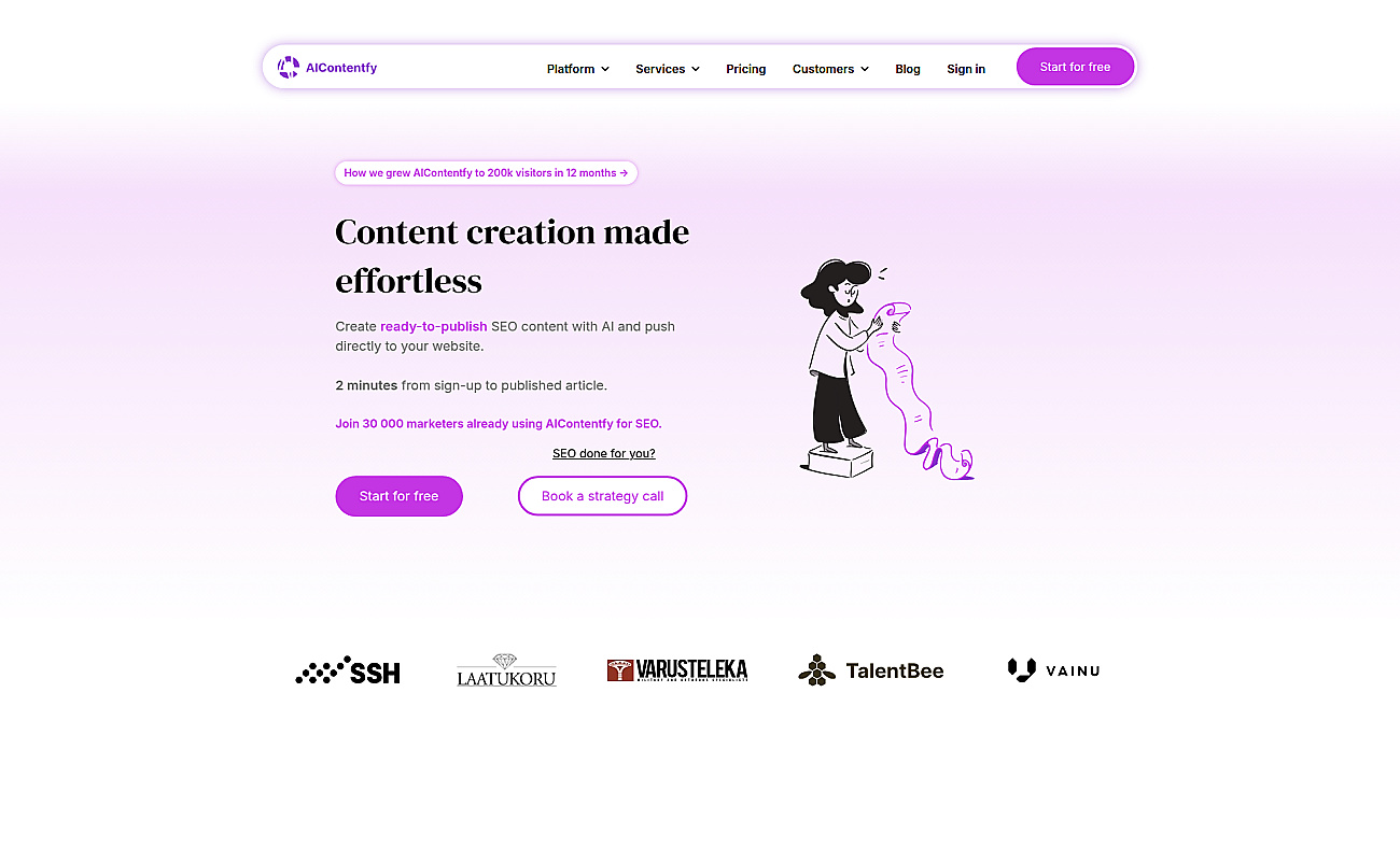 Aicontentfy screenshot