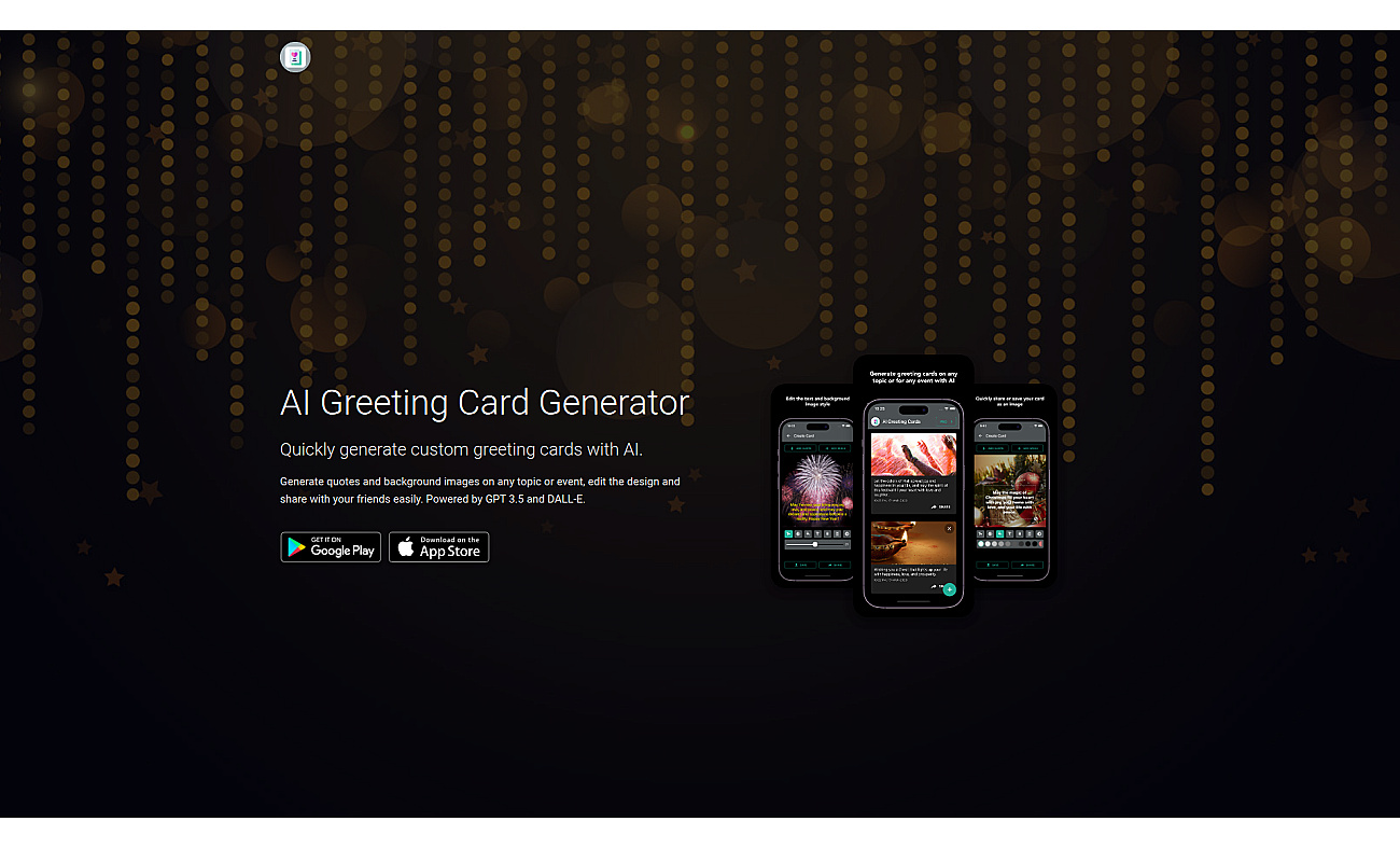AI Greeting Card Generator screenshot