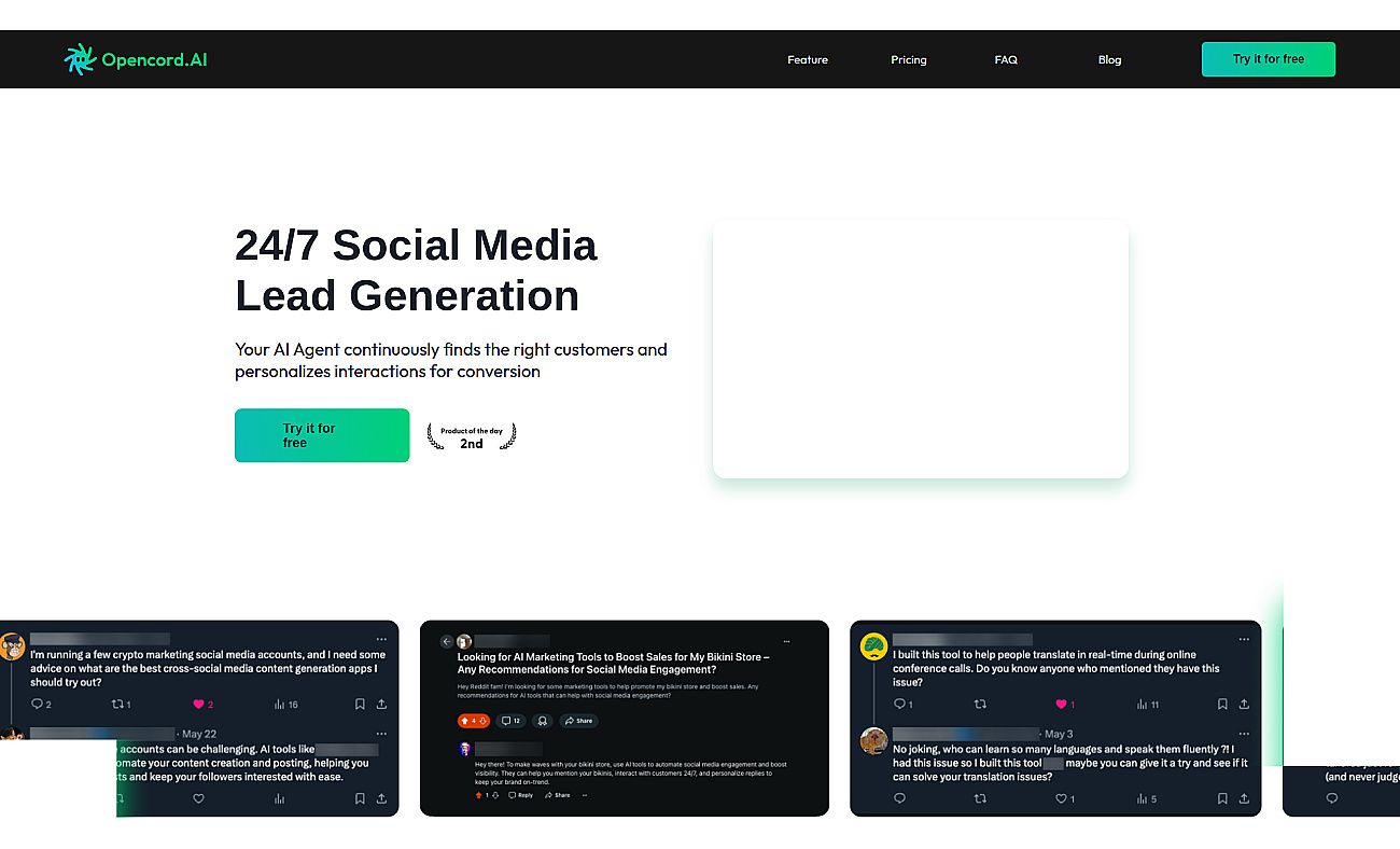 Opencord AI 2.0 screenshot