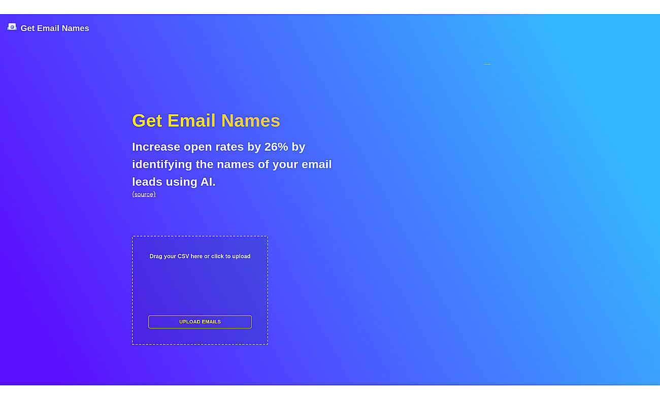 Get Email Names screenshot