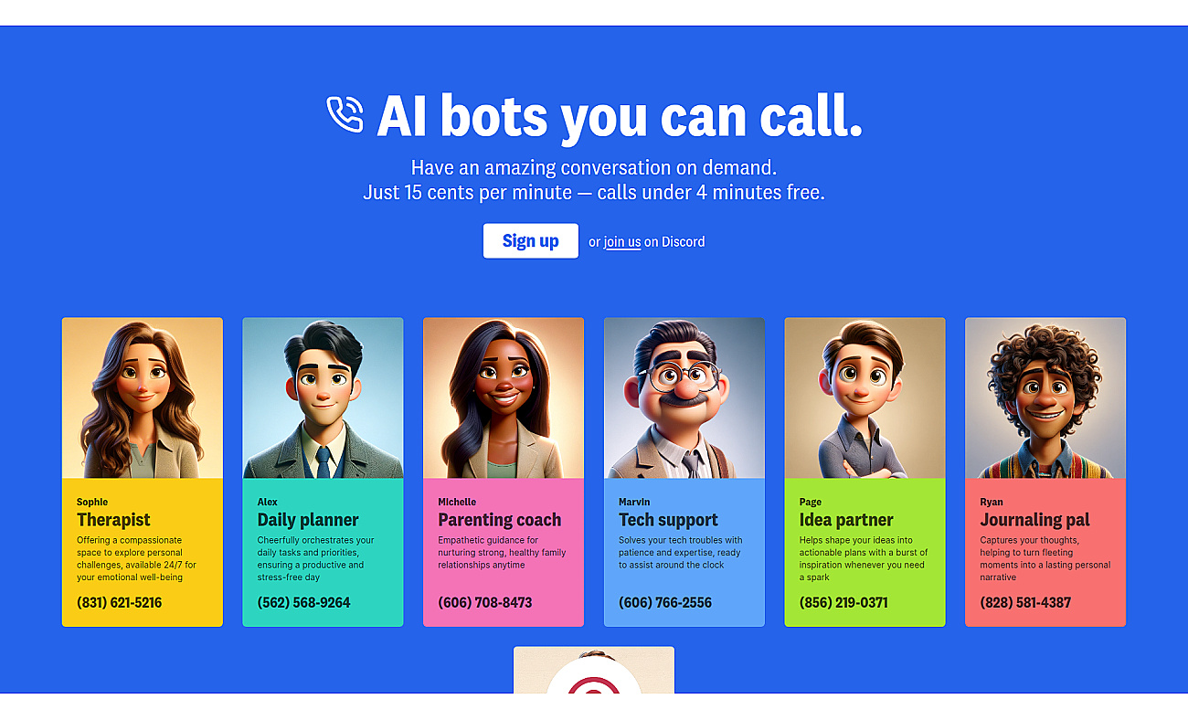 Call an AI screenshot