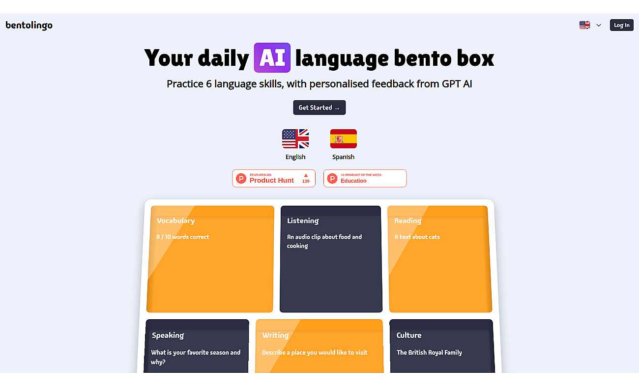 Bentolingo screenshot