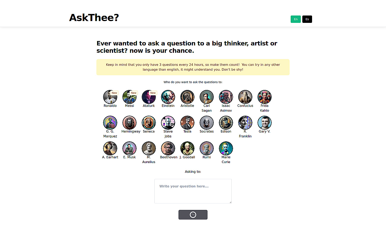 askThee screenshot