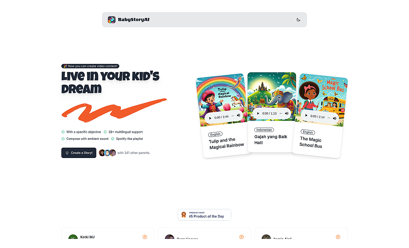 BabyStoryAI screenshot