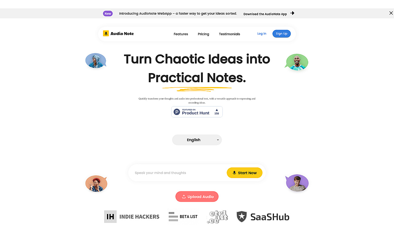 AudioNotesAI screenshot