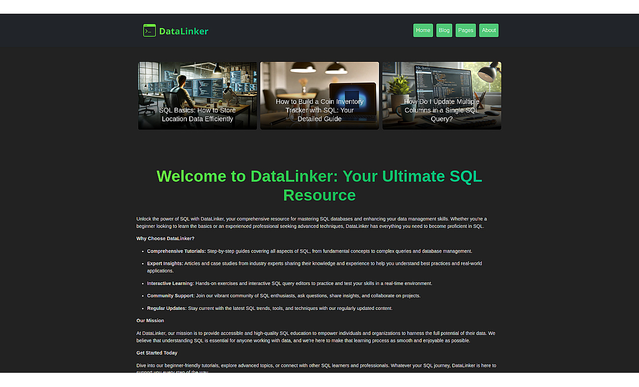 Sql creator screenshot