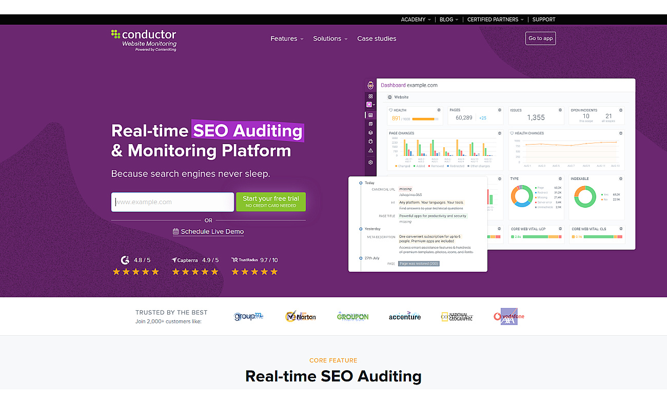 ContentKing screenshot