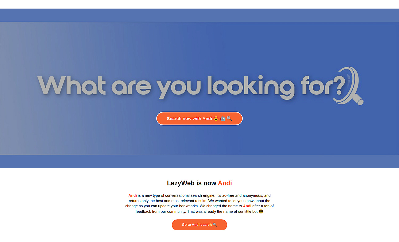 LazyWeb Alpha screenshot
