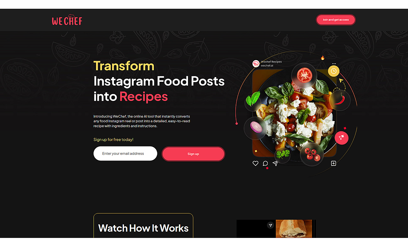 WeChef screenshot