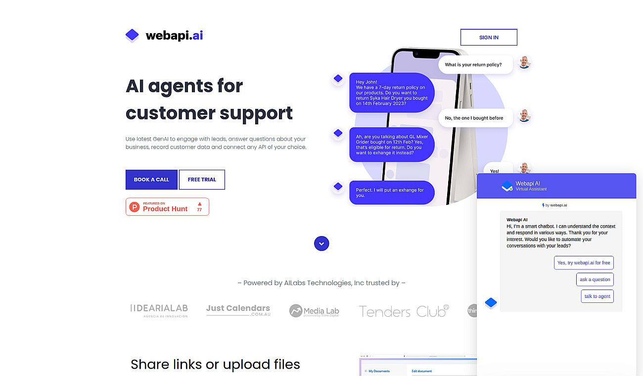 Webapi.ai screenshot