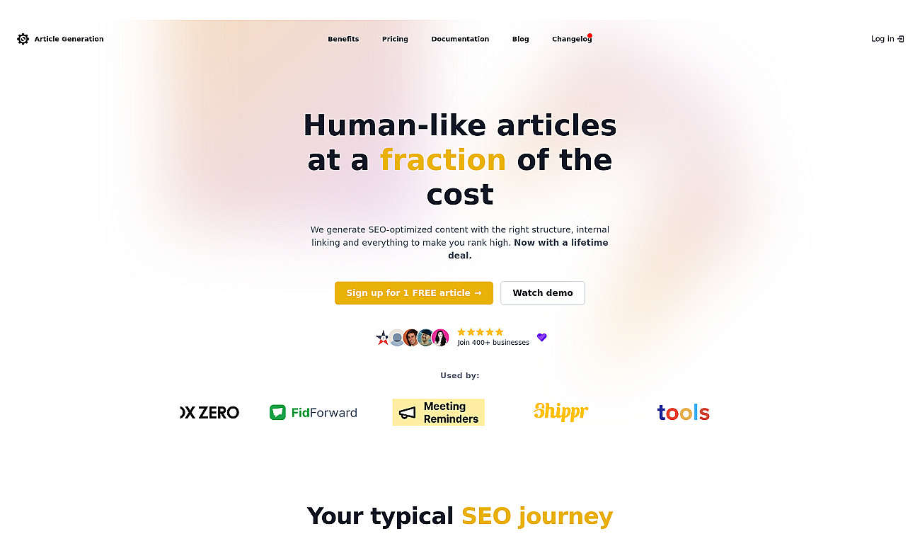 AI Blog Articles screenshot