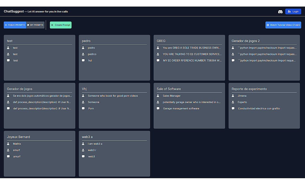 ChatSuggest screenshot