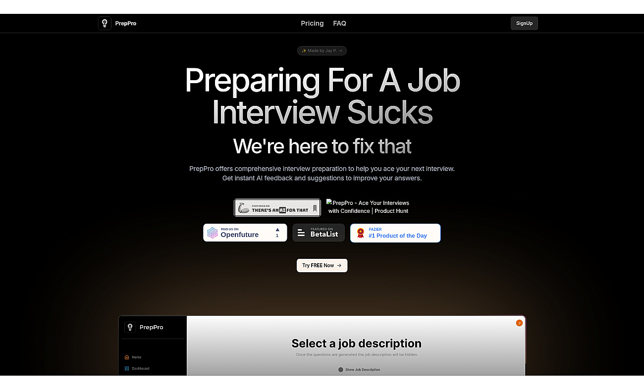 PrepPro screenshot