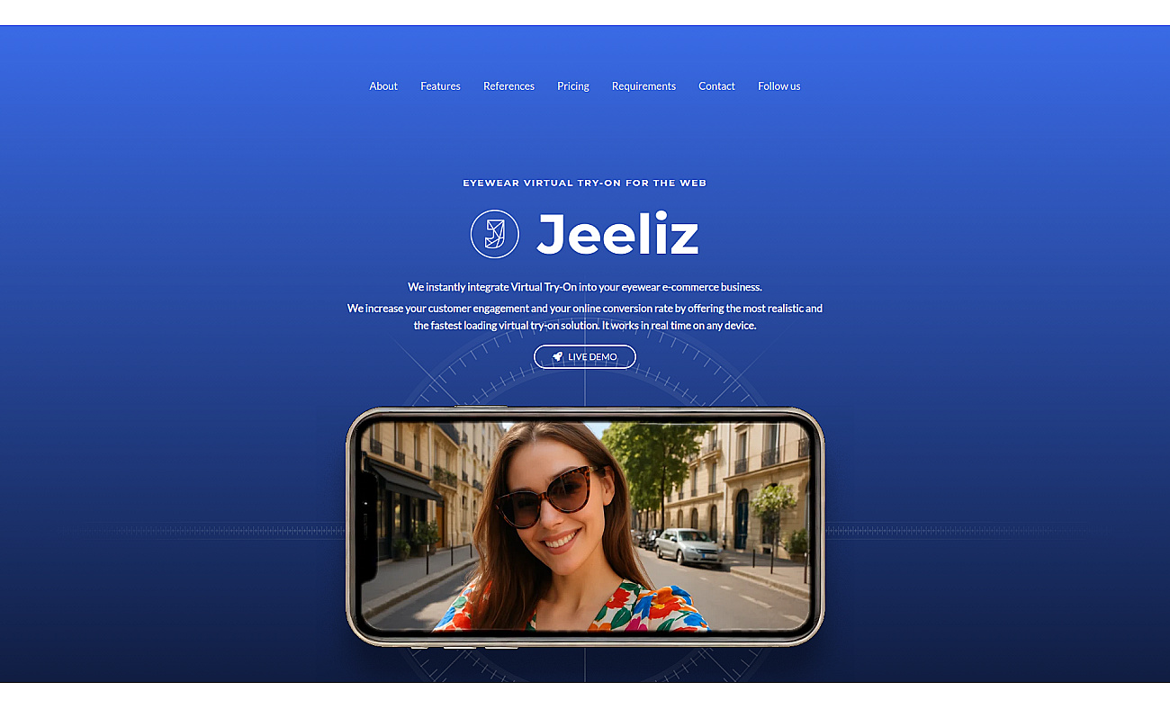 jeeliz.com screenshot