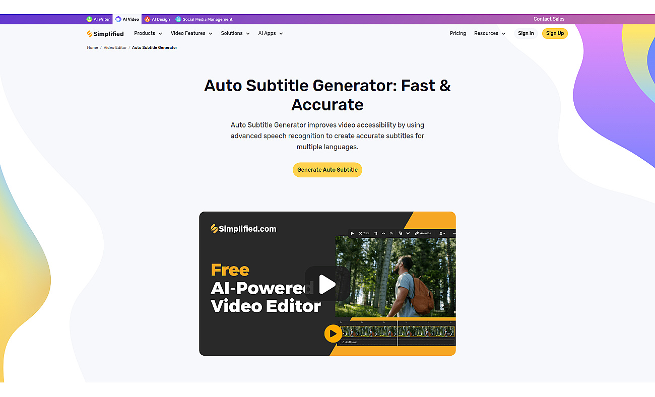Auto Subtitle Generator screenshot